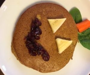 Jack-o-Lantern Pumpkin Pancakes